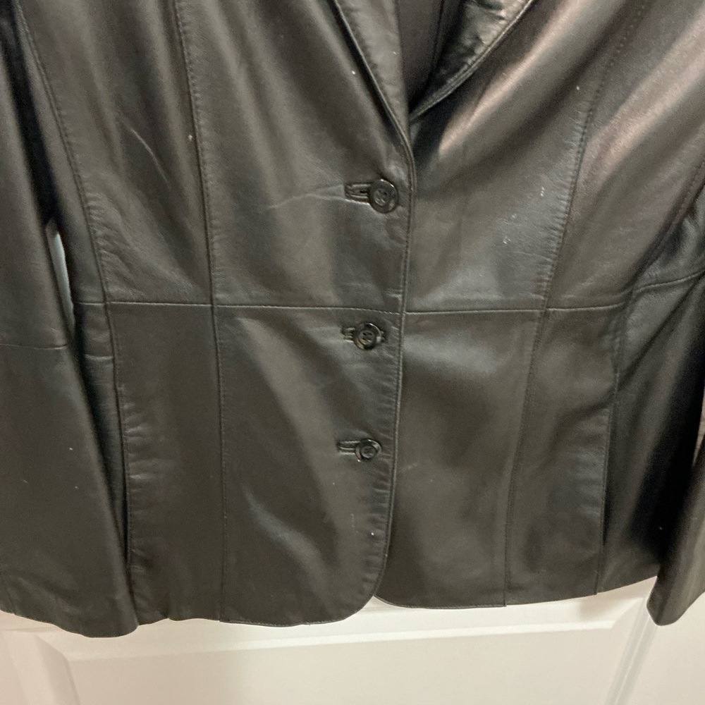 PM leather jacket.